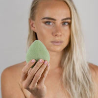 Pure Oasis Natural Skincare_ Green Tea Konjac Sponge Infused with potent antioxidants from Green Tea, our Konjac Sponge assists with reducing redness, irritation and inflammation. Our biodegradable Konjac Sponges are designed to purify, balance and effectively cleanse the skin without any irritation. Eco-tool, sustainable, low-waste, less than $15